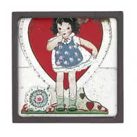 A Vintage Valentine Girl Birdie Told Me Keepsake Box