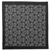 Black and White Abstract Cloth Napkin