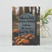 Personalized Halloween Gravestone Invitation