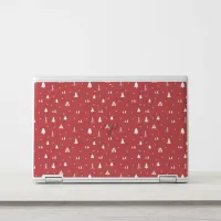 Christmas Trees and Snowflakes HP Laptop Skin
