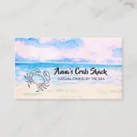 *~*  Crab Shack Casual Dining by The Sea Business Card