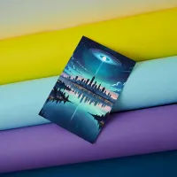 Out of this World - Magical Nighttime Skyline Postcard