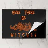 Here There Be Witches  Paper Pad