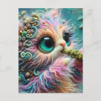 Cute Cat with Catnip Postcard