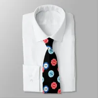 Casino Chips Poker Player Neck Tie