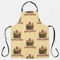 Gamesgiving Funny Thanksgiving Players Pattern Apron