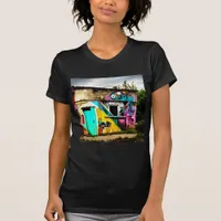 Beauty in Destruction  Colorful Graffiti Abandoned T-Shirt