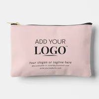 Professional Business Logo Elegant Minimal Company Accessory Pouch