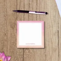 Chic Peach Pink Blush Stylish Dreamy Modern Cute Post-it Notes