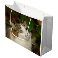 The Cat and the Camellia Large Gift Bag