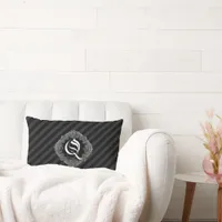 Elegant Goth Initial Q Lumbar Pillow