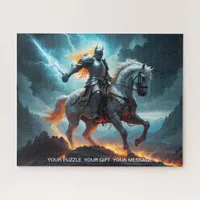 Epic Dark Knight & Stallion Art Puzzle Collection