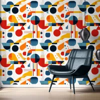 Bauhaus Geometric Abstract Pattern#6 ID1068 Wallpaper