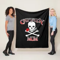 Captain Mom Fleece Blanket