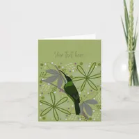 Custom Blank Bird Personalized Note Card