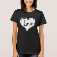 love in heart Valentines T-Shirt