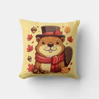 Cozy Critter: Adorable Beaver Pillow for Ultimate 