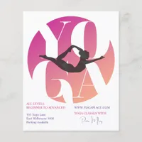 Modern Chic Yoga Instructor Studio Classes Flyer