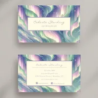 Celestial Astrology Northern Lights Professional  Business Card