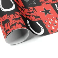 Equestrian Horse Lover Horses Patterned Wrapping Paper