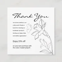 Elegant Minimal Modern Business Thank You Card