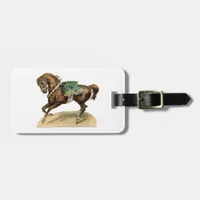 Vintage Circus Horse Luggage Tag