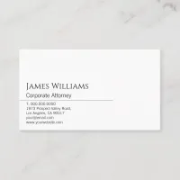 Sleek and Modern Black and White Business Card