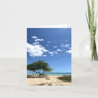 Blank Coastal Beach Note Card