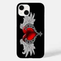 Goth Heart with Angel Wings iPhone 6 Case