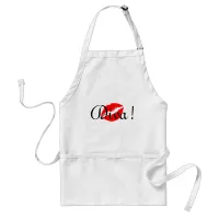 Red Diva Kiss Adult Apron