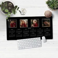 2025 Calendar Classic Modern Photo Collage Desk Mat