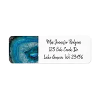 Blue slate Stone Gems Label