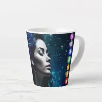 Breathe and Release | Beautiful Ethereal Woman Latte Mug