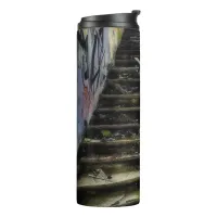 Urban Art on Stairs Abandoned Building Thermal Tumbler