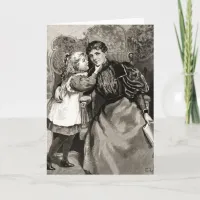 Vintage Mother and Daughter Card