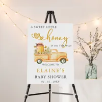 Honey is on the Way Baby Shower Welcome Sign