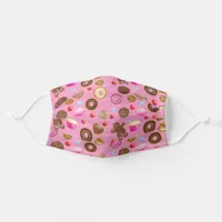 Cakes and Cookies Pink Patterned Adult Cloth Face Mask