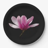 Pink Saucer Magnolia Blossoms Paper Plates