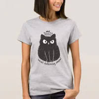 No Touching Cat Social Distancing T-Shirt