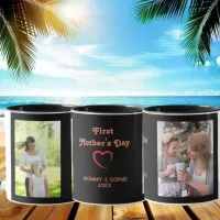 Pink Black | Photo Script First Mother's Day Mug