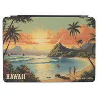 Vintage Hawaii Tropical Beach Theme iPad Air Cover