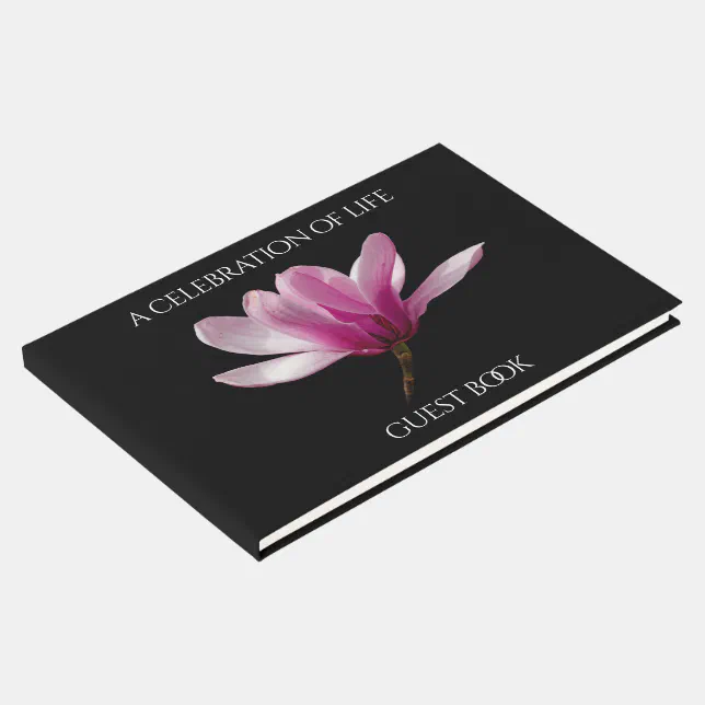 Purple Magnolia A Celebration of Life Memorial Guest Book