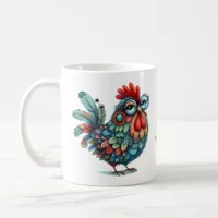 Do. Not. Touch. Folk Art Chicken or Rooster Coffee Mug