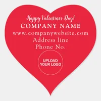 Red Heart Business Valentine Greeting Sticker