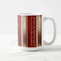 Red Christmas Fa La La Pattern#27 ID1009 Coffee Mug