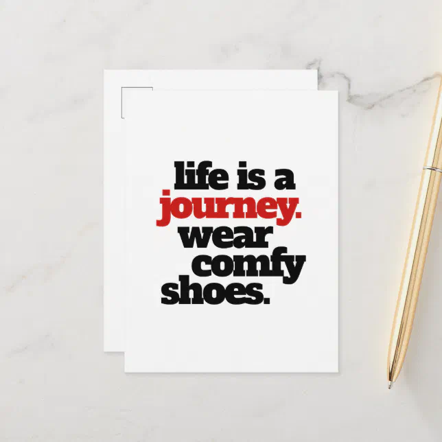 Funny Life is a Journey ... Postcard