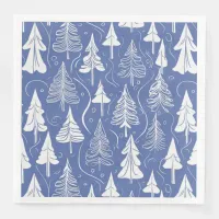 Blue Christmas Pattern#6 ID1009 Paper Dinner Napkins