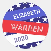 Elizabeth Warren for President 2020 Classic Round Sticker