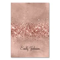 Glittery Rose Gold Individual Name Place Cards