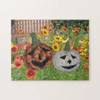 Puzzle - Jack O Lanterns in the Flowers